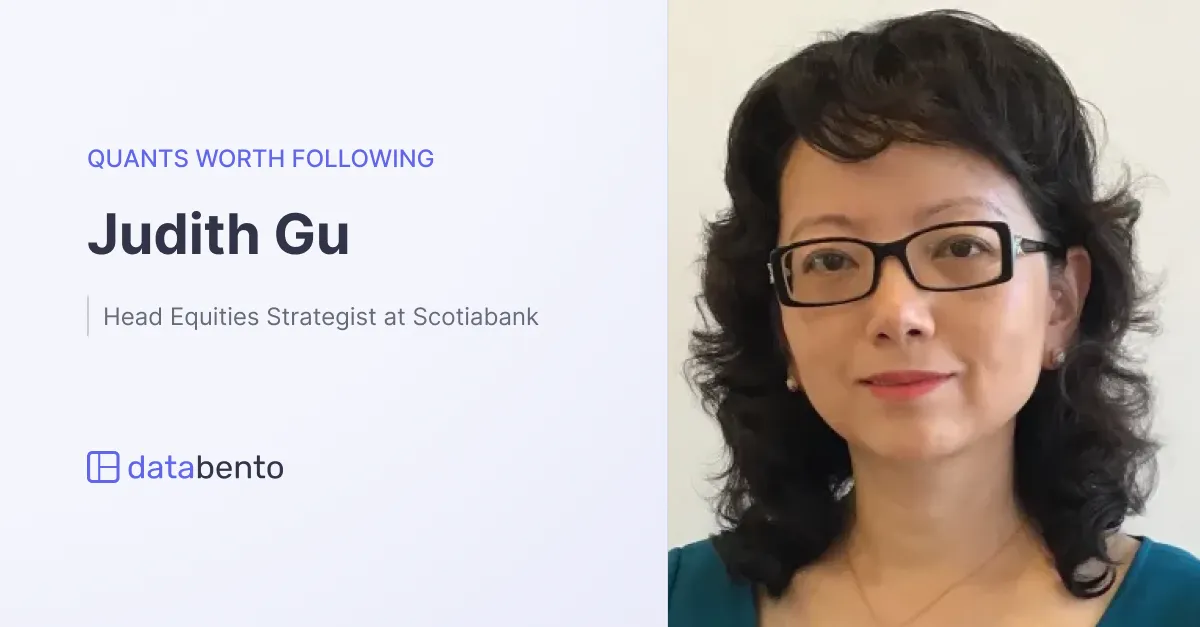 Title picture for Quants worth following: Judith Gu