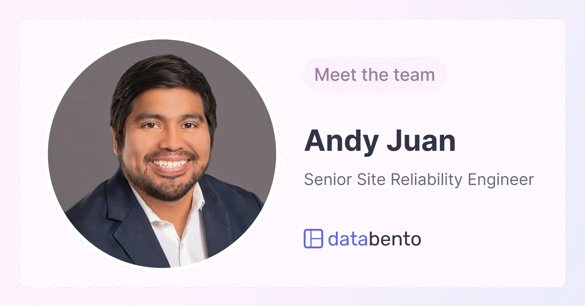 Title picture for Meet the team: Andy Juan, senior SRE